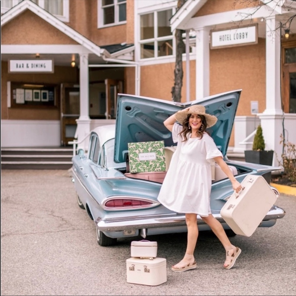 Jillian Harris x Jardines Domaine Baby Doll French Terry Cloth Roadtrip Dress
